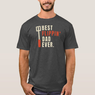 Grillen Barbecue Funny Bester Flippin Vater je T-Shirt