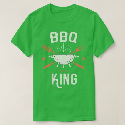Grillen Barbecue King T-Shirt (Design vorne)