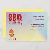 GRILLEN Barbecue Party Anpassbare Sommer Einladung (Vorne/Hinten)