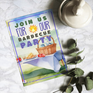 Grillen Barbecue Party Einladung