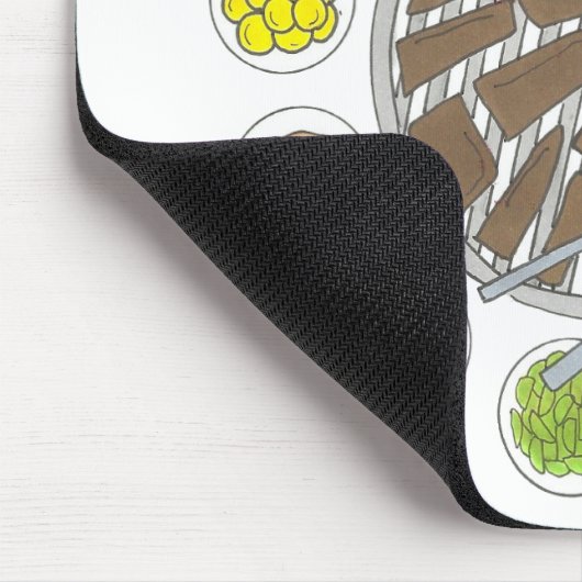 Grillen Barbecue Roast Bulgogi Banchan Food Mousepad (Ecke)