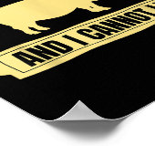 Grillen Barbeque Grilling Ich mag G-Hintern und ic Poster (Ecke)