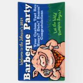 GRILLEN Barbeque.Pig Roast.Grill.Cookout.Sommer-Pa Banner (Vertikal)