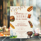 Grillen Barbeque zum Geburtstag Einladung