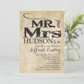 GRILLEN BBG COUPles: Duscheinladung Einladung (Stehend Vorderseite)