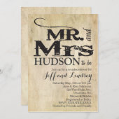 GRILLEN BBG COUPles: Duscheinladung Einladung (Vorne/Hinten)