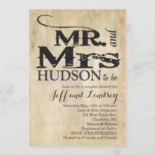 GRILLEN BBG COUPles: Duscheinladung Einladung