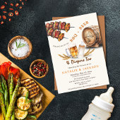 GRILLEN & Beer Diapers Lässige Paare Kinderdusche Einladung