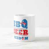 GRILLEN BEER FREEDOM - 4. JULI USA KAFFEETASSE (Mittel)