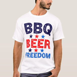 Grillen Beer Freedom America, 4. Juli T-Shirt