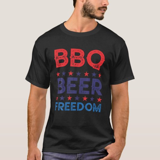 GRILLEN Beer Freedom Funny America Party 4. Ju T-Shirt (Vorderseite)