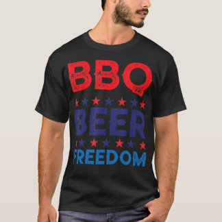 GRILLEN Beer Freedom Funny America Party 4. Ju T-Shirt
