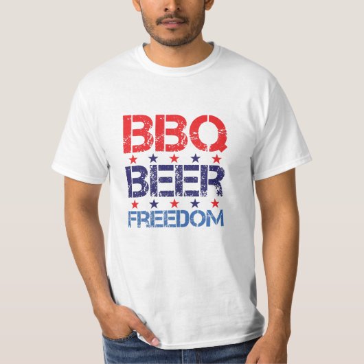 Grillen Beer Freedom T - Shirt, GRILLEN Lover, Ele T-Shirt (Vorderseite)
