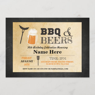 GRILLEN & BEER Geburtstagskihütte 30. 40. Jegliche Einladung