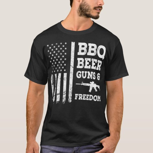 Grillen Beer Guns and Freedom Essential T - Shirt (Vorderseite)