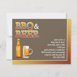 GRILLEN & Beer Party Einladung