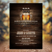 GRILLEN Beers Wood Housewarming Party Einladung