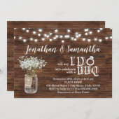 GRILLEN bevor ich Paare dusche Landschick Einladung (Vorne/Hinten)