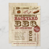 GRILLEN Birthday Einladung (Vorne/Hinten)