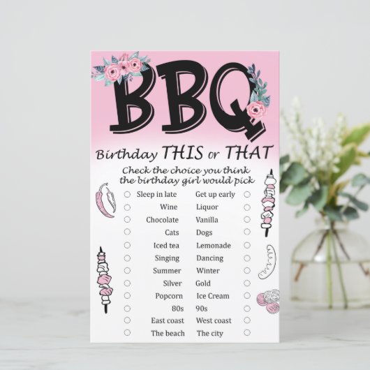 GRILLEN Birthday oder das Spiel (Stehend Vorderseite)