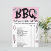 GRILLEN Birthday oder nie (Stehend Vorderseite)