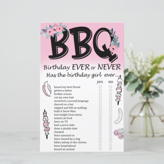 GRILLEN Birthday oder nie (Stehend Vorderseite)