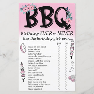 GRILLEN Birthday oder nie