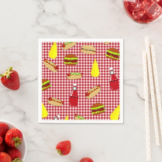 GRILLEN Birthday Paper Napkins Serviette (Beispiel)