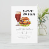 Grillen Birthday Party Einladung (Stehend Vorderseite)