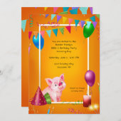 GRILLEN Birthday Party Einladung (Vorne/Hinten)