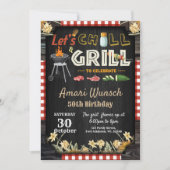 GRILLEN Birthday Party Einladung (Vorderseite)
