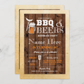 GRILLEN Birthday Party / JAHRESZEIT Einladung (Vorne/Hinten)