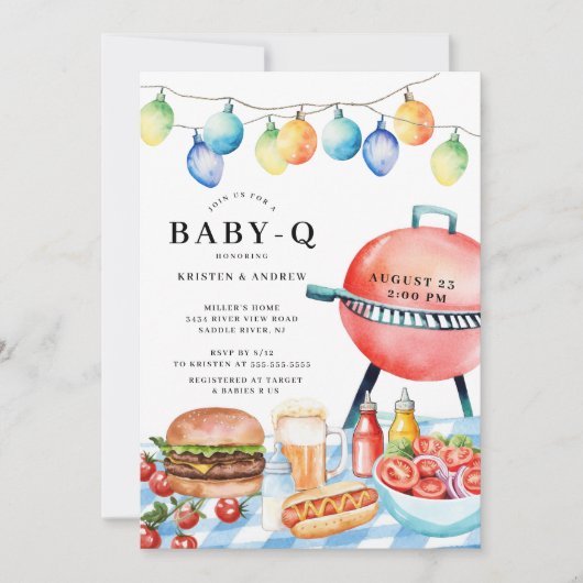 GRILLEN Bliss Boys Kinderdusche Einladung (Vorderseite)