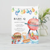 GRILLEN Bliss Boys Kinderdusche Einladung (Stehend Vorderseite)