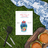 GRILLEN, Brews, Fireworks Ginger Jar 4. Juli Einladung