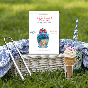 GRILLEN, Brews, Fireworks Ginger Jar 4. Juli Einladung