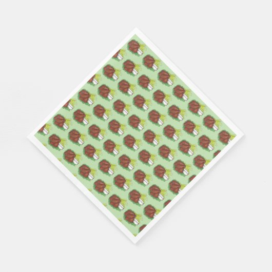 Grillen Buffalo Chicken Wings Tailgate Party Serviette (Ecke)