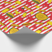 GRILLEN Burger Hot Dog Grill Out Grill Party Geschenkpapier (Ecke)