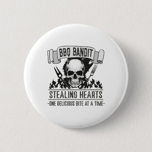 Grillen Byndit Stealing Hearts Funny Grilling Gril Button (Vorderseite)
