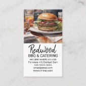 GRILLEN Catering Hog Braten Hochzeitsveranstaltung Visitenkarte (Vorderseite)