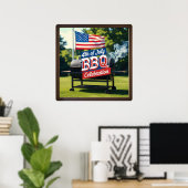 Grillen Celebration 4. Juli Poster (Heimbüro)