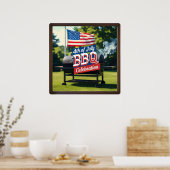 Grillen Celebration 4. Juli Poster (Küche)