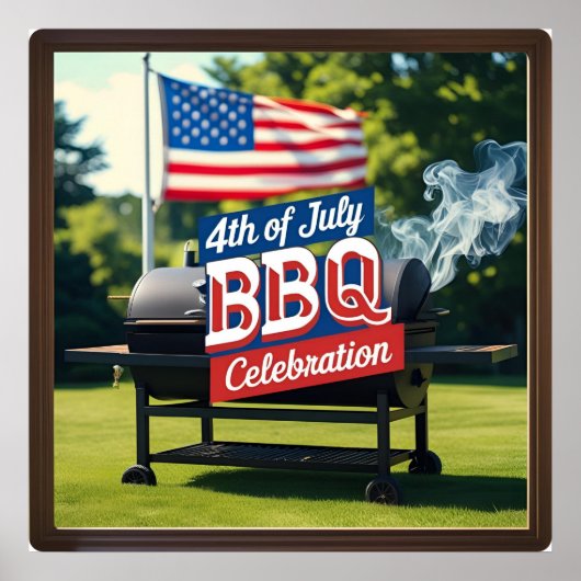 Grillen Celebration 4. Juli Poster (Vorne)