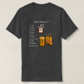 GRILLEN Checklist (Vorderseite) TShirt (Design vorne)