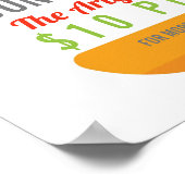 GRILLEN chill grill fundraiser school PTO PTA Wohl Poster (Ecke)