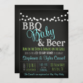 GRILLEN Co-ed Young-Babydusche Einladungen (Vorne/Hinten)