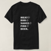 GRILLEN Cook Checklist und Ampersands T-Shirt (Design vorne)