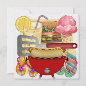 GRILLEN Cook Out Einladung (Vorderseite)