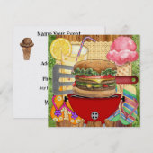 GRILLEN Cook Out ! SRF Einladung (Vorne/Hinten)