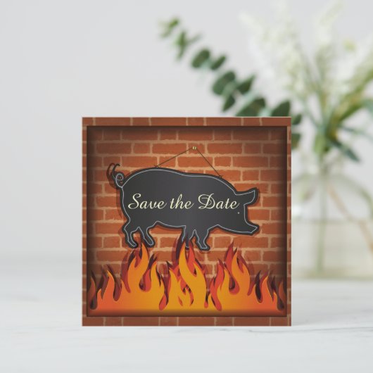 GRILLEN Cookout Pig Pickin' ! Save The Date (Stehend Vorderseite)